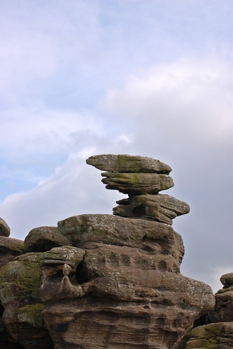 Photo:  Balancing rocks at Brimham Rocks. 